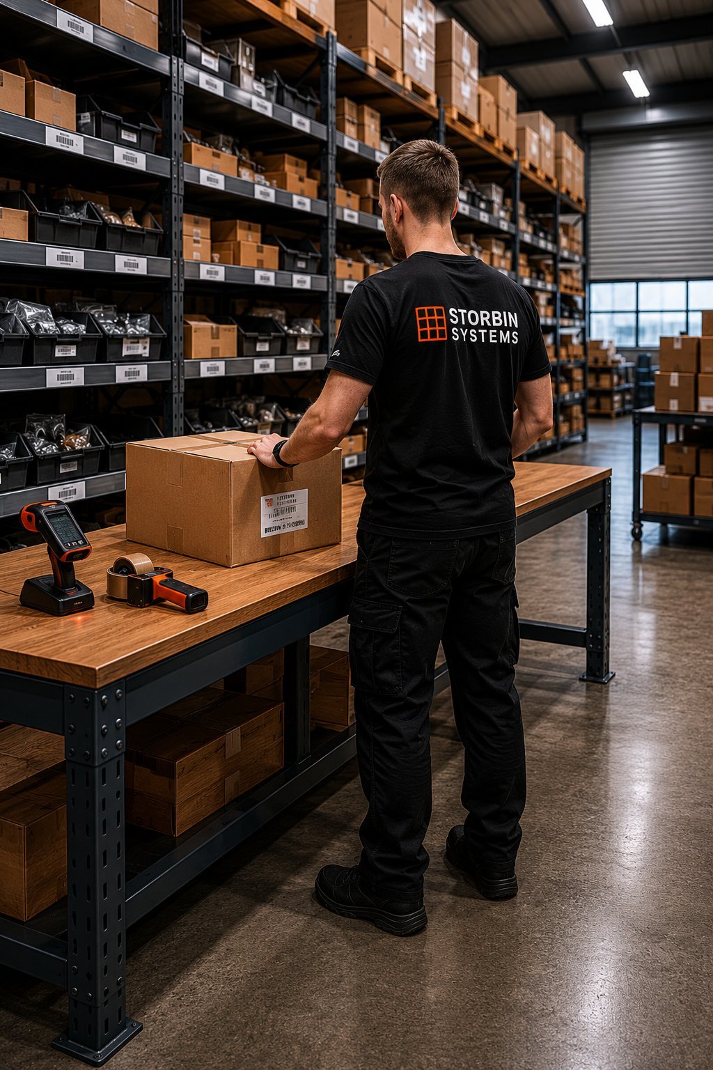 Picking and packing storage